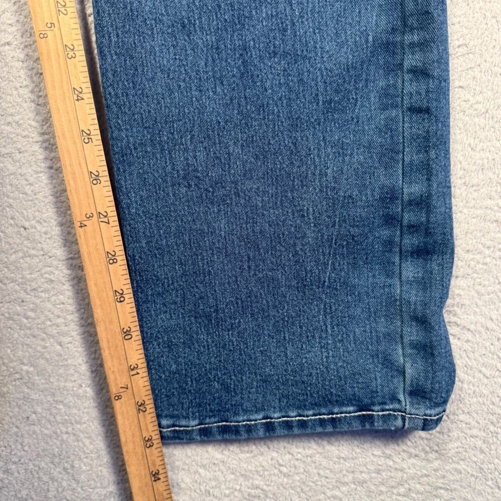 True Religion Ricky Relaxed Straight Jeans‎ Mens 36x33 Blue Denim Stretch